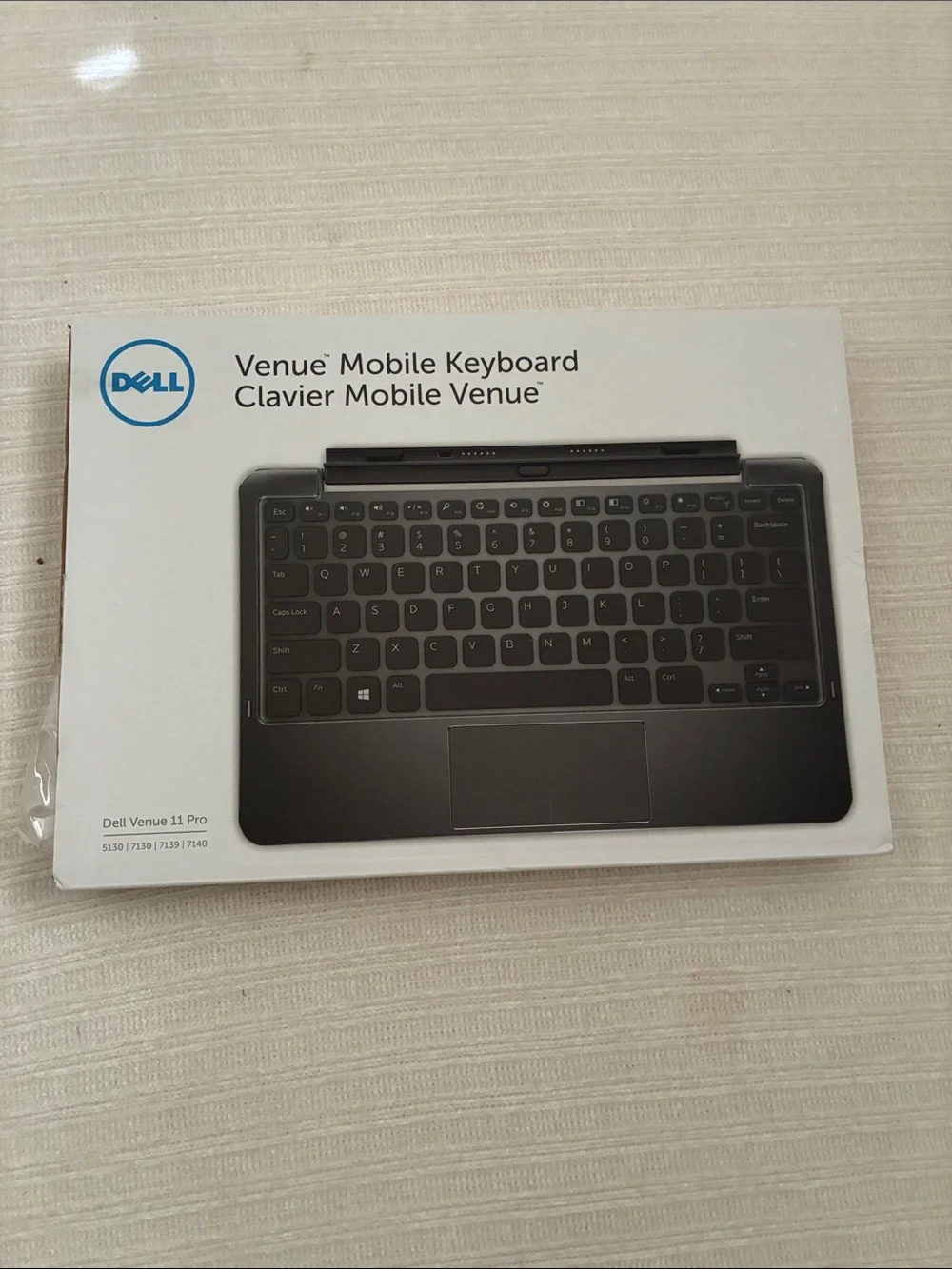 Dell Venue Mobile Keyboard - Black Slim Keyboard with Touchpad